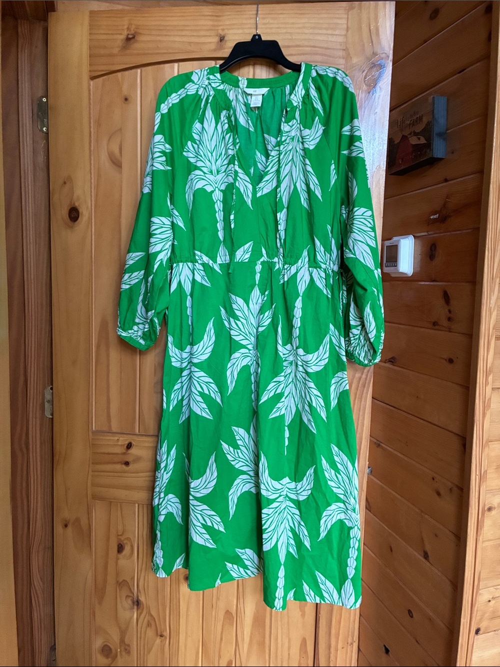 Cotton tropical floral coastal
vacation dress